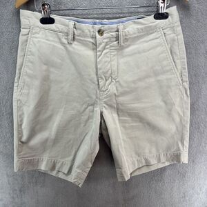 EUC Polo Ralph Lauren Men's 32 Tan Stretch Classic Fit Chino Shorts 9”‎ Inseam